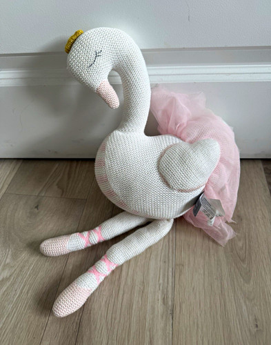 Suzie swan pink white - swan, &
