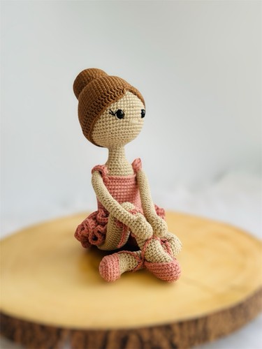 Handmade crochet ballerina - handmade,