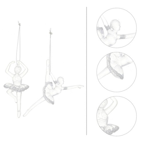 White acrylic ballerina - white,
